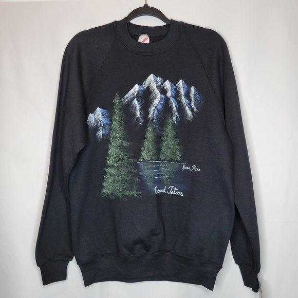 Jerzees Other - Vintage 80s Grand Tetons Wyoming Nature Mountains Crewneck Sweatshirt